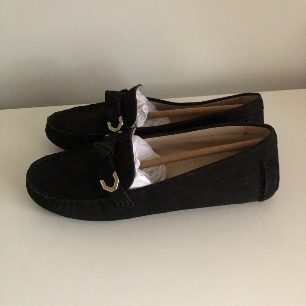 NEW Cole Haan Women’s Evelyn Bow Driver Loafer Black
